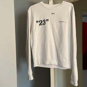 OFF White c/o Virgil Abloh white sweatshirt unisex